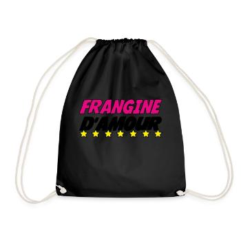 FRANGINE d'amour - Sac de sport léger - noir - Devant
