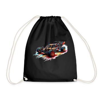 RC Buggy - Color Splash - Drawstring Bag - black - Front