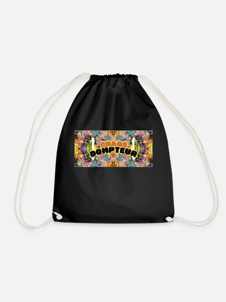 Chaos Dompteur - das perfekte ADHS Shirt - Psycho - Turnbeutel - Schwarz