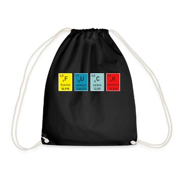 fuck mendeleev - Turnbeutel - Schwarz - Vorne