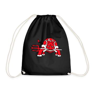 Tortue Diable Enfer Trident Mal Démon Cool - Sac de sport léger - noir - Devant