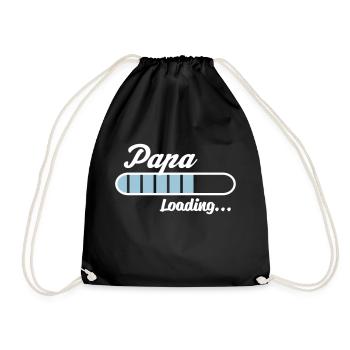 Papa Loading... - Turnbeutel - Schwarz - Vorne