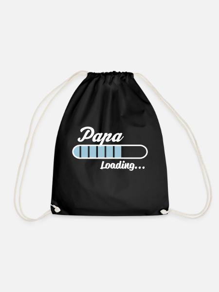 Papa Loading... - Turnbeutel - Schwarz