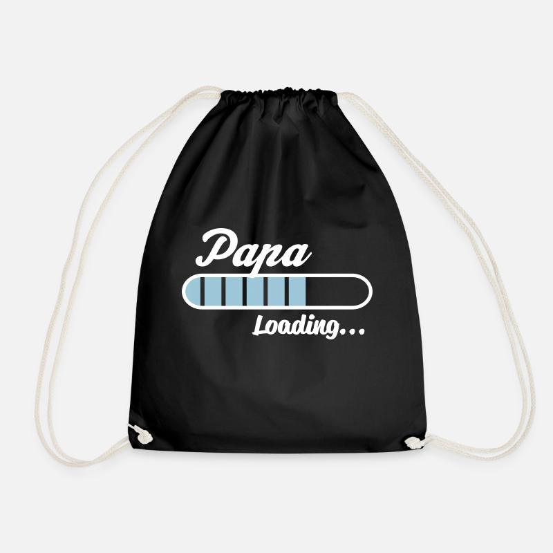 Papa Loading... - Turnbeutel - Schwarz