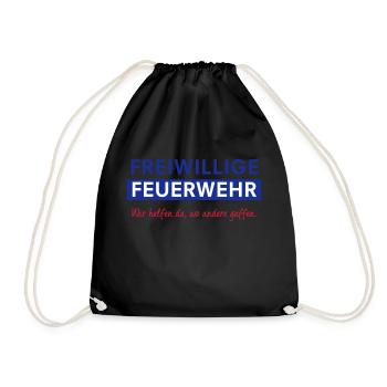 Freiwillige Feuerwehr - Turnbeutel - Schwarz - Vorne