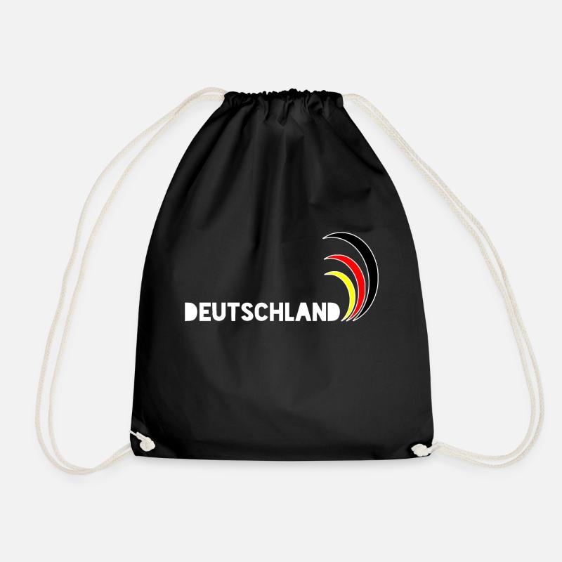 Deutschland - Turnbeutel - Schwarz