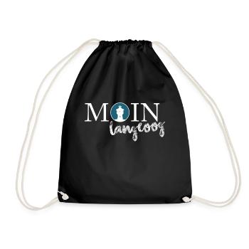 Moin Langeoog - Turnbeutel - Schwarz - Vorne