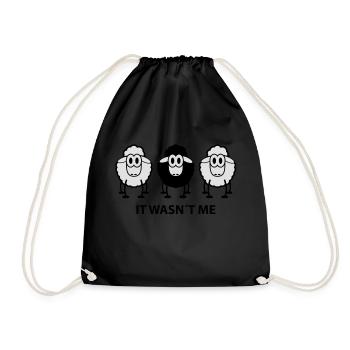 sheeps_it_wasnt_me_f2 - Sac de sport léger - noir - Devant