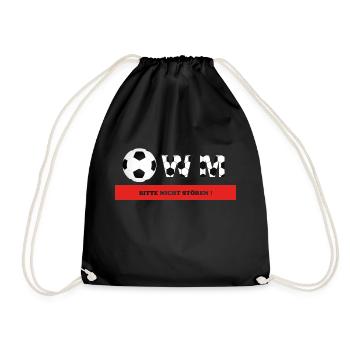WM Please do not disturb! - Drawstring Bag - black - Front