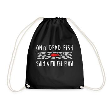 self-confidence - Drawstring Bag - black - Front