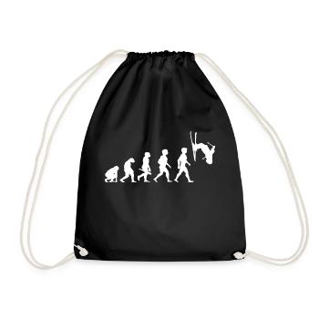 Evolution skieur ski freestyle sport d'hiver - Sac de sport léger - noir - Devant