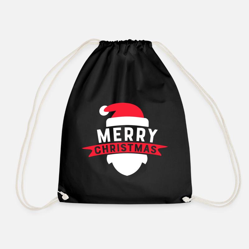 Merry Christmas - Turnbeutel - Schwarz
