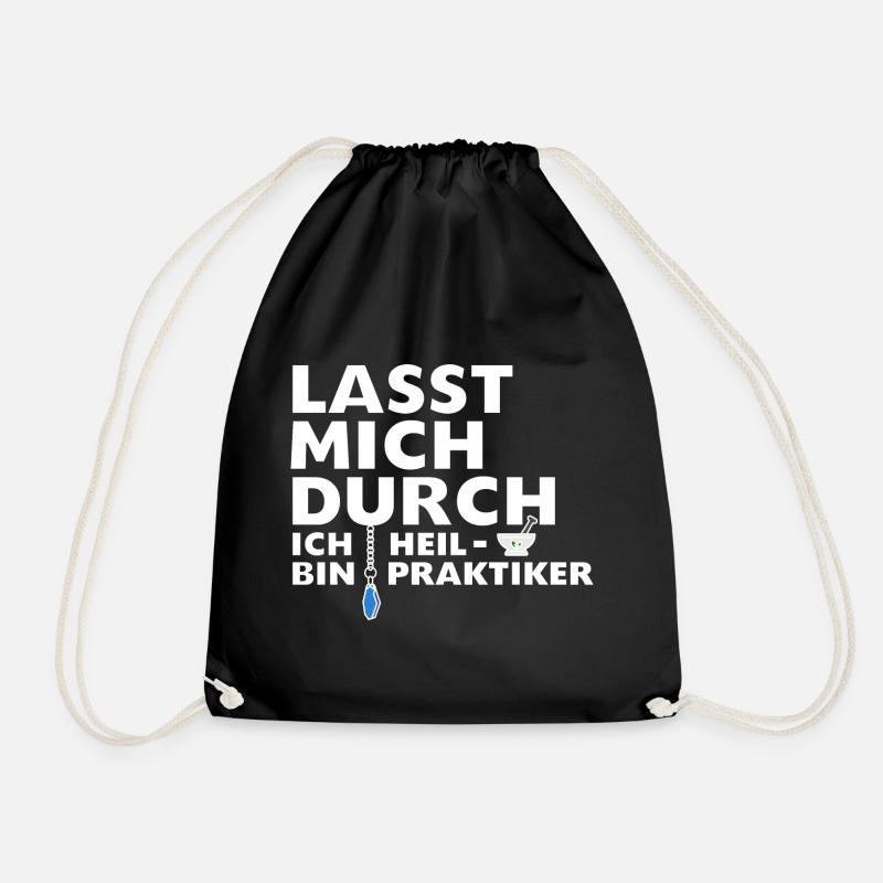 Heilpraktiker - Turnbeutel - Schwarz