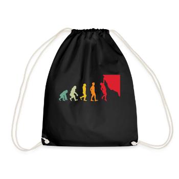 Klettern Felsklettern Evolution Vintage - Turnbeutel - Schwarz - Vorne