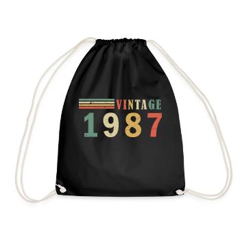 Vintage 1987 - Sac de sport léger - noir - Devant