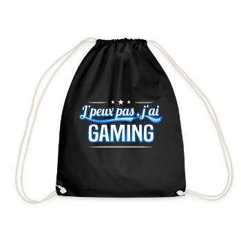 Gaming - j'peux pas , j'ai Gaming - Sac de sport léger - noir - Devant