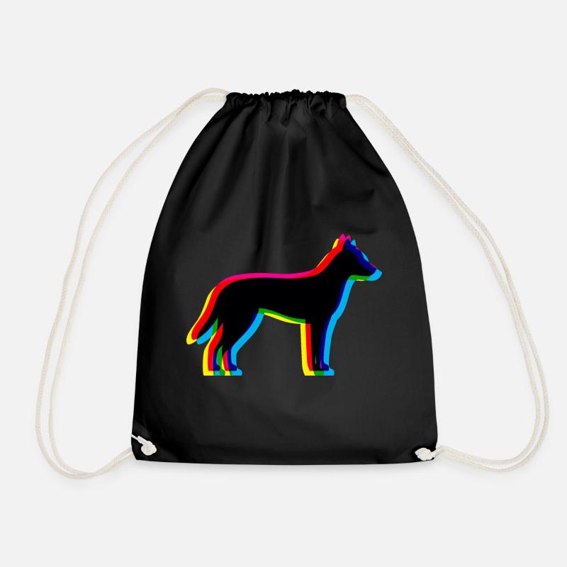 CMYK Dingo - Turnbeutel - Schwarz