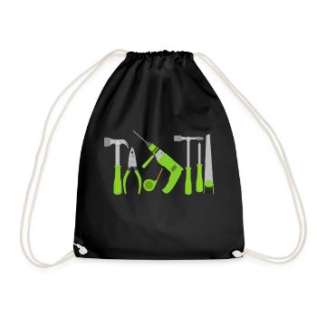 journées de bricolage - Sac de sport léger - noir - Devant
