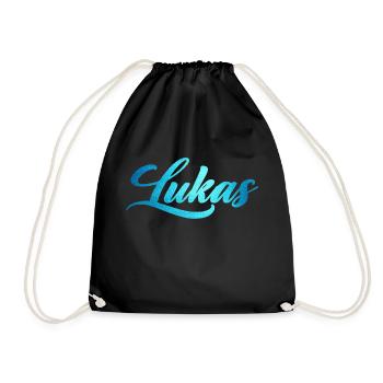 Lukas - Turnbeutel - Schwarz - Vorne