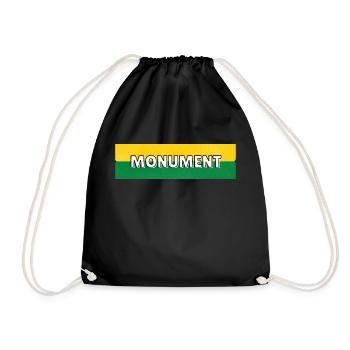 Monument Station - Drawstring Bag - black - Front