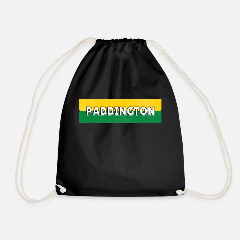 Paddington Station - Drawstring Bag - black