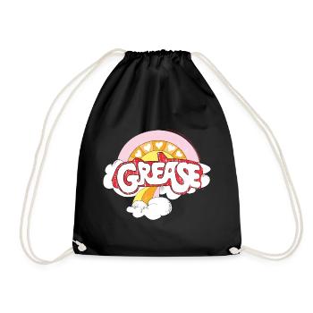 Grease Logo En Couleurs Pastel Avec Arc-En-Ciel - Sac de sport léger - noir - Devant