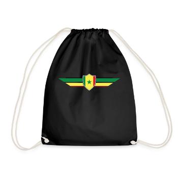 Senegal Fan World Cup - Drawstring Bag - black - Front