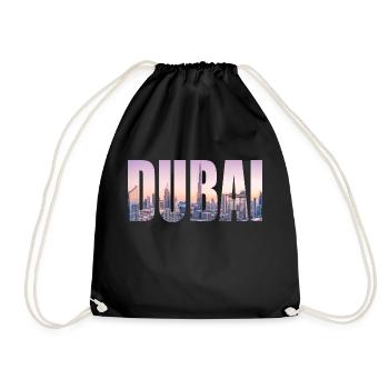 Dubai - Drawstring Bag - black - Front