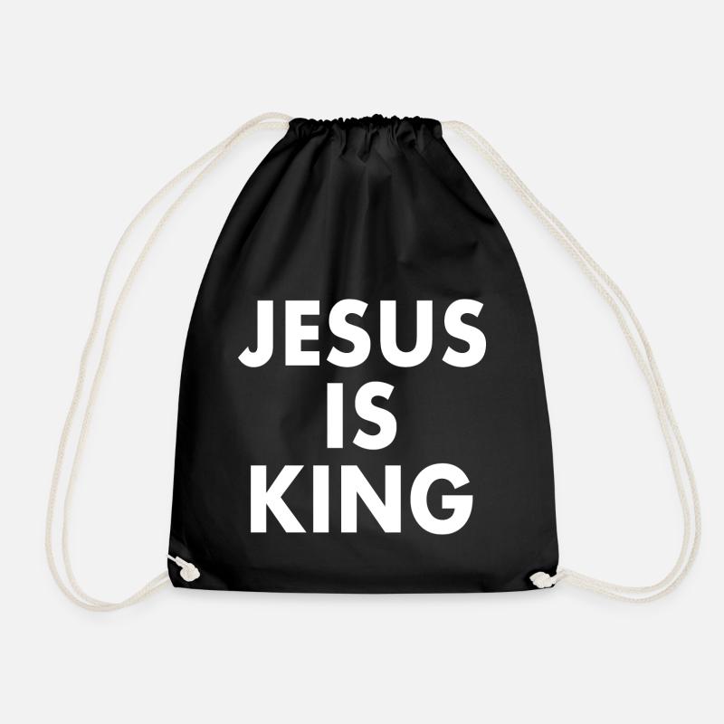 Jesus is king - Turnbeutel - Schwarz