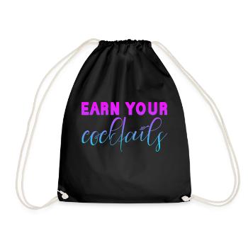 Gagnez vos cocktails - Sac de sport léger - noir - Devant