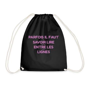 Cadeau Annonce Grossesse pour Future Grand-Mère - Sac de sport léger - noir - Devant