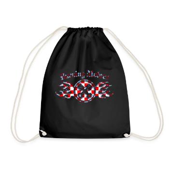 Ride Motorcycle Bike moped motorcros rides aventur - Drawstring Bag - black - Front