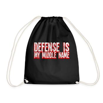 La défense est mon deuxième prénom 3 - Sac de sport léger - noir - Devant