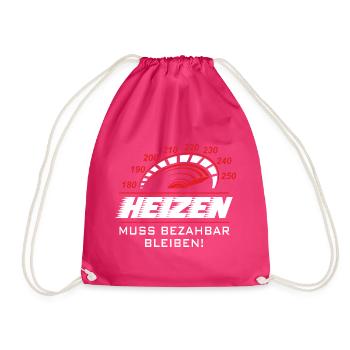 Heizen muss bezahlbar bleiben - Turnbeutel - Fuchsia - Vorne