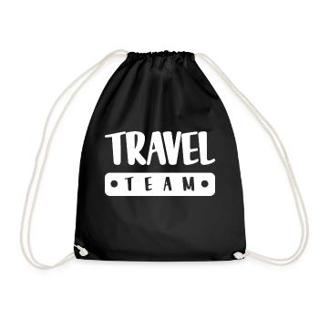 Travel Team - Turnbeutel - Schwarz - Vorne