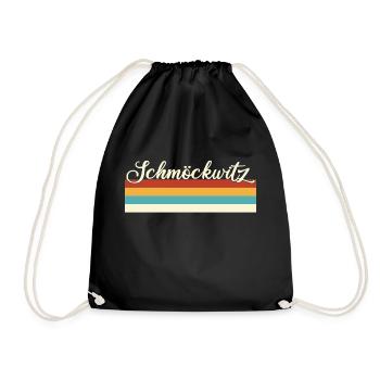 Schmöckwitz - Treptow - Köpenick - Berlin - Retro - Turnbeutel - Schwarz - Vorne