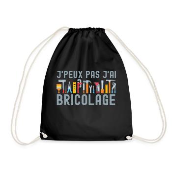 bricolage bricoler - Sac de sport léger - noir - Devant