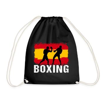 Boxing Spanien Kampfsport Boxer - Turnbeutel - Schwarz - Vorne