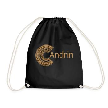 For Andrin - Drawstring Bag - black - Front