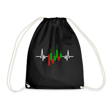 Forex Trading Heartbeat - Sac de sport léger - noir - Devant