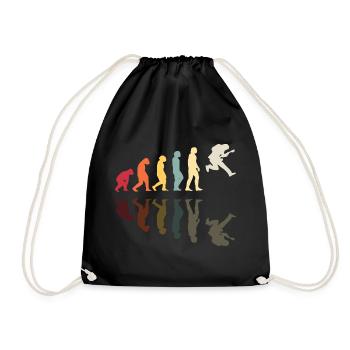 Human Evolution Band Guitare Retro Vintage Guitari - Sac de sport léger - noir - Devant