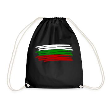 Bulgaria - Drawstring Bag - black - Front