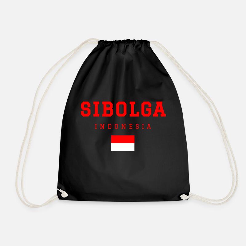 Sibolga Indonesien - Turnbeutel - Schwarz