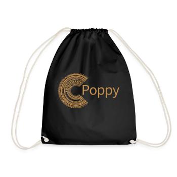 For Poppy - Drawstring Bag - black - Front