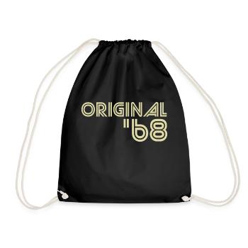 1968 - Drawstring Bag - black - Front