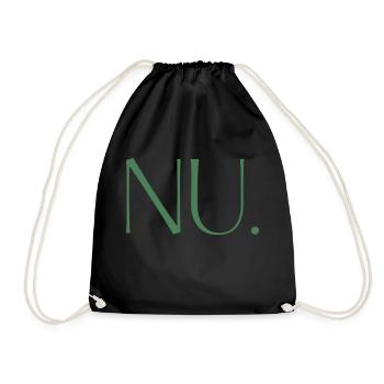 MOMENT. One shirt, one word. - Drawstring Bag - black - Front