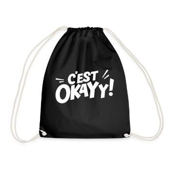 C'est okayy! - Sac de sport léger - noir - Devant