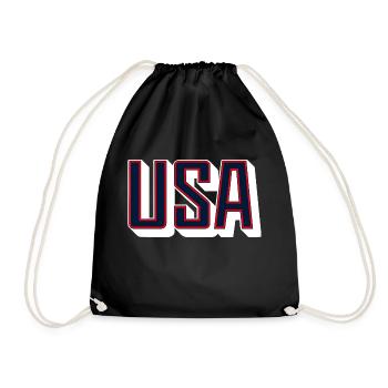 USA 2024 - Drawstring Bag - black - Front