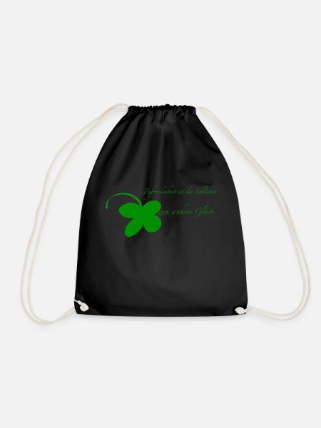 Zufriedenheit - Turnbeutel - Schwarz