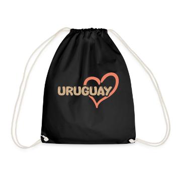 Uruguay Uruguay - Turnbeutel - Schwarz - Vorne